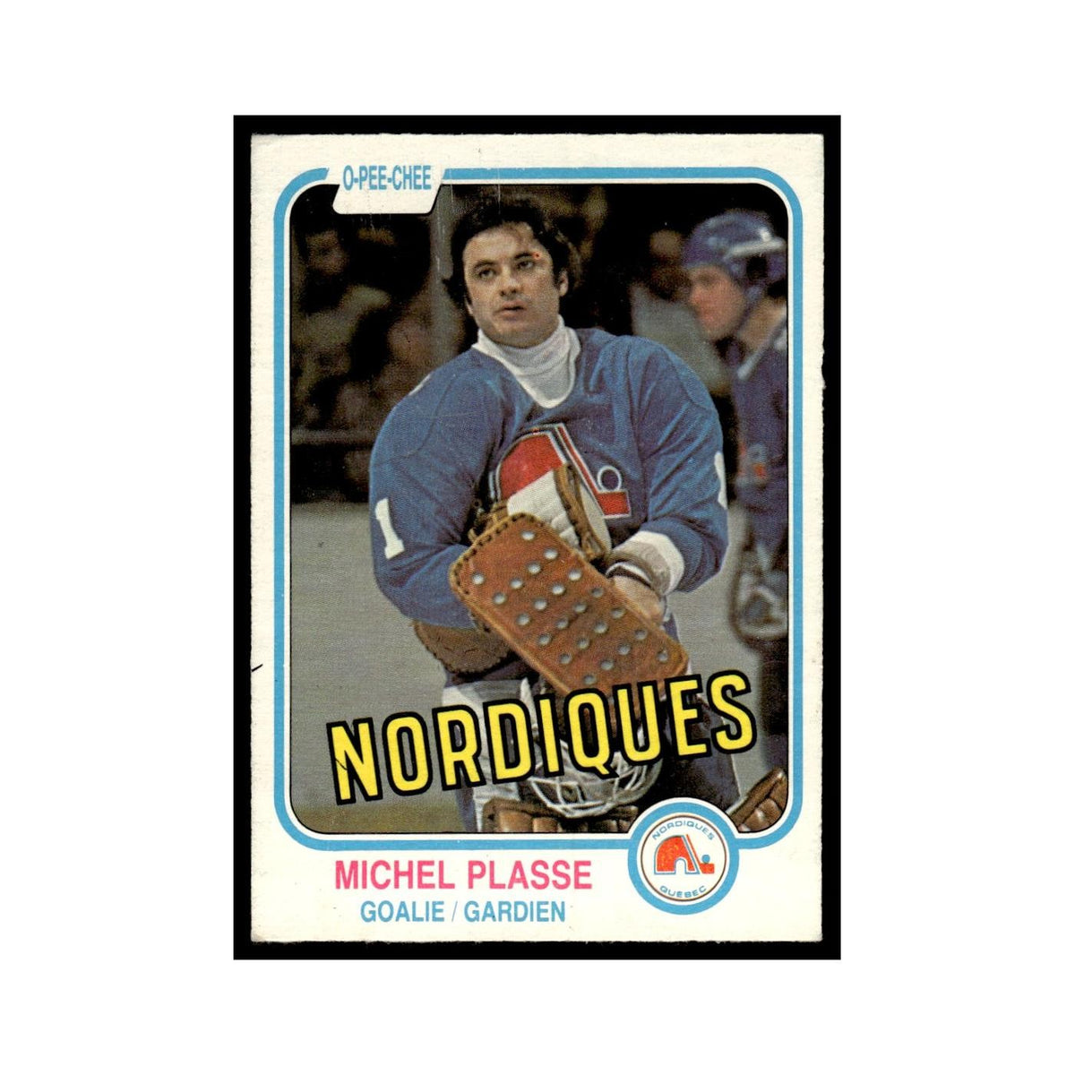 Michel Plasse 1981 O-Pee-Chee #281 Quebec Nordiques Hockey Card EX