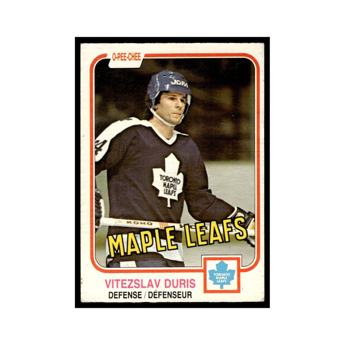 Vitezslav Duris Rookie 1981 O-Pee-Chee #316 Toronto Maple Leafs Hockey Card EX