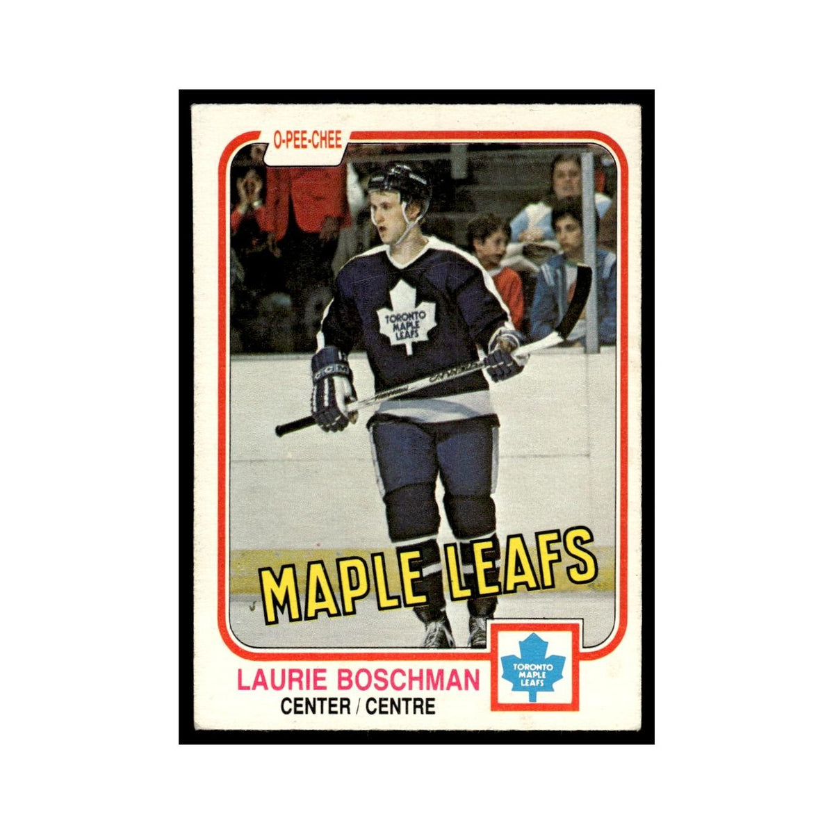 Laurie Boschman 1981 O-Pee-Chee #314 Toronto Maple Leafs Hockey Card EX