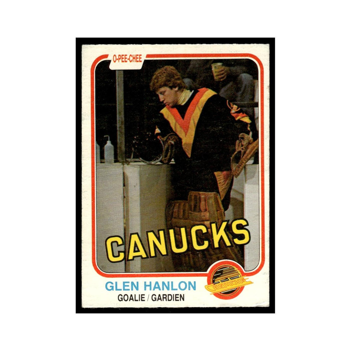 Glen Hanlon 1981 O-Pee-Chee #336 Vancouver Canucks Hockey Card EX
