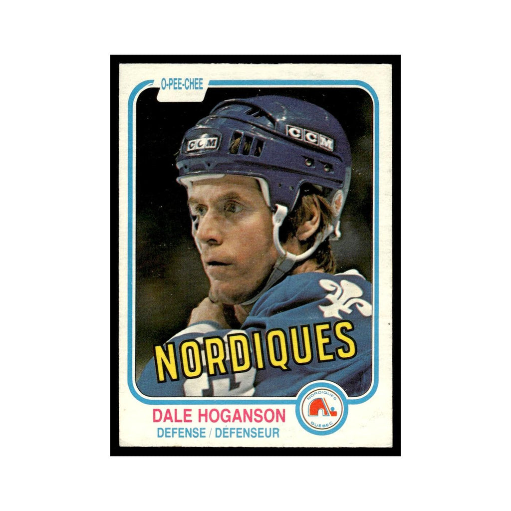 Dale Hoganson 1981 O-Pee-Chee #276 Quebec Nordiques Hockey Card EX