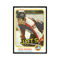 Don Spring Rookie 1981 O-Pee-Chee #375 Winnipeg Jets Hockey Card EX