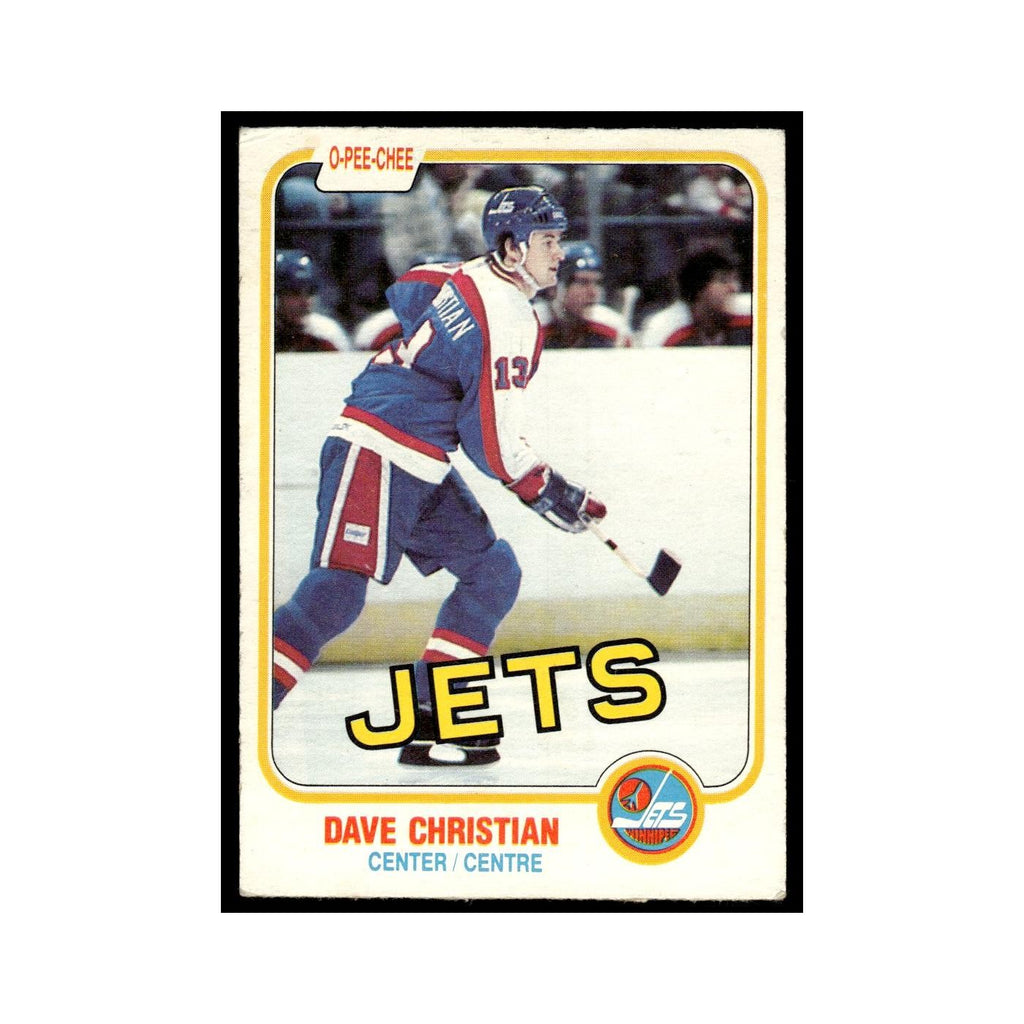 Dave Christian 1981 O-Pee-Chee #359 Winnipeg Jets Hockey Card EX