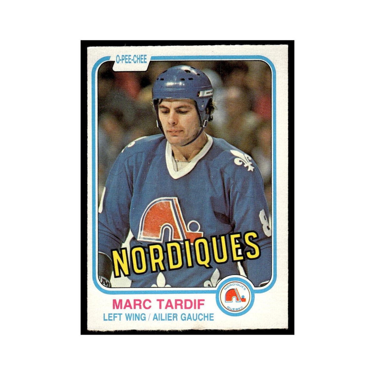Marc Tardif 1981 O-Pee-Chee #283 Quebec Nordiques Hockey Card EX