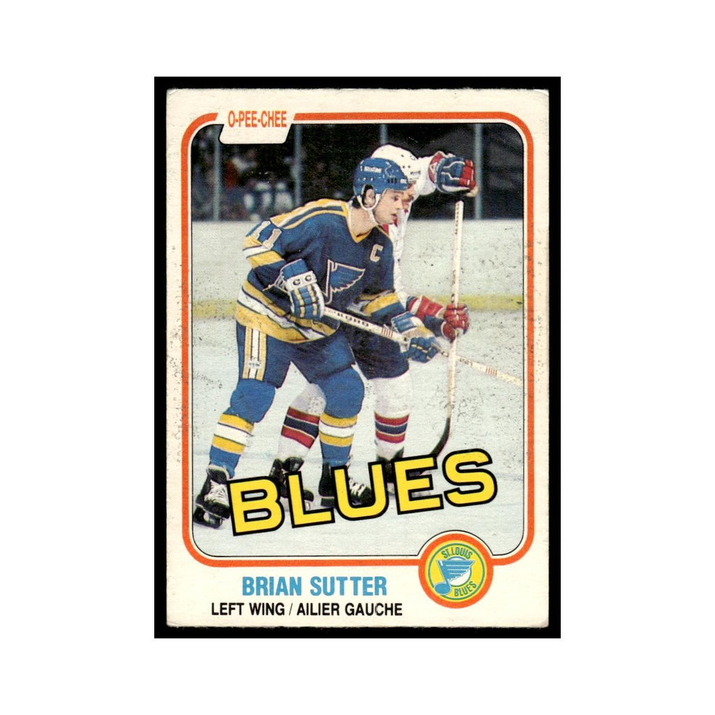 Brian Sutter 1981 O-Pee-Chee #297 St. Louis Blues Hockey Card EX
