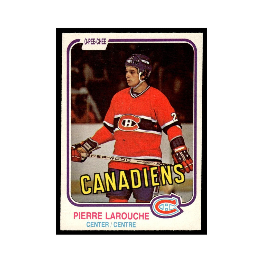 Pierre Larouche 1981 O-Pee-Chee #187 Montreal Canadiens Hockey Card EX