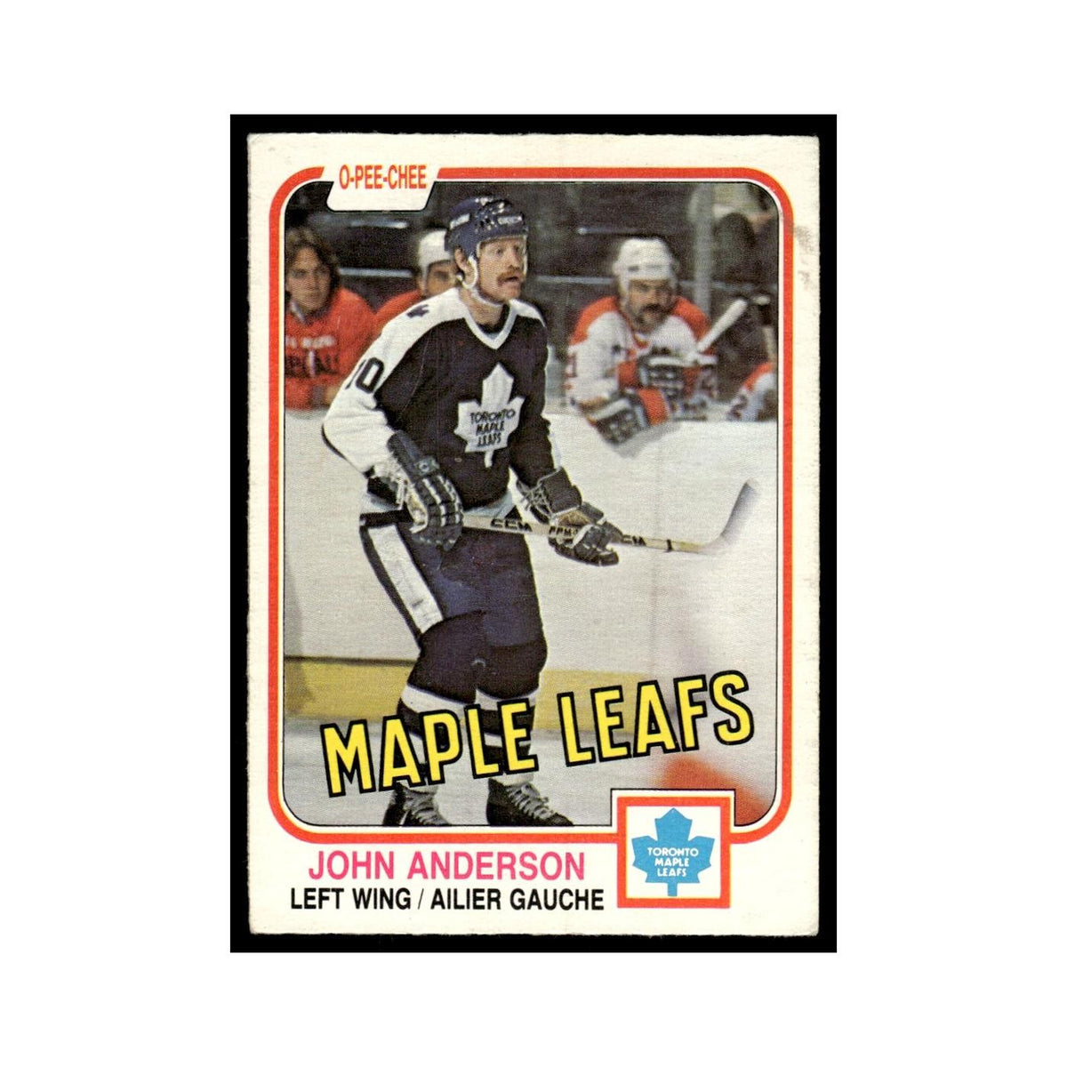 John Anderson 1981 O-Pee-Chee #313 Toronto Maple Leafs Hockey Card EX