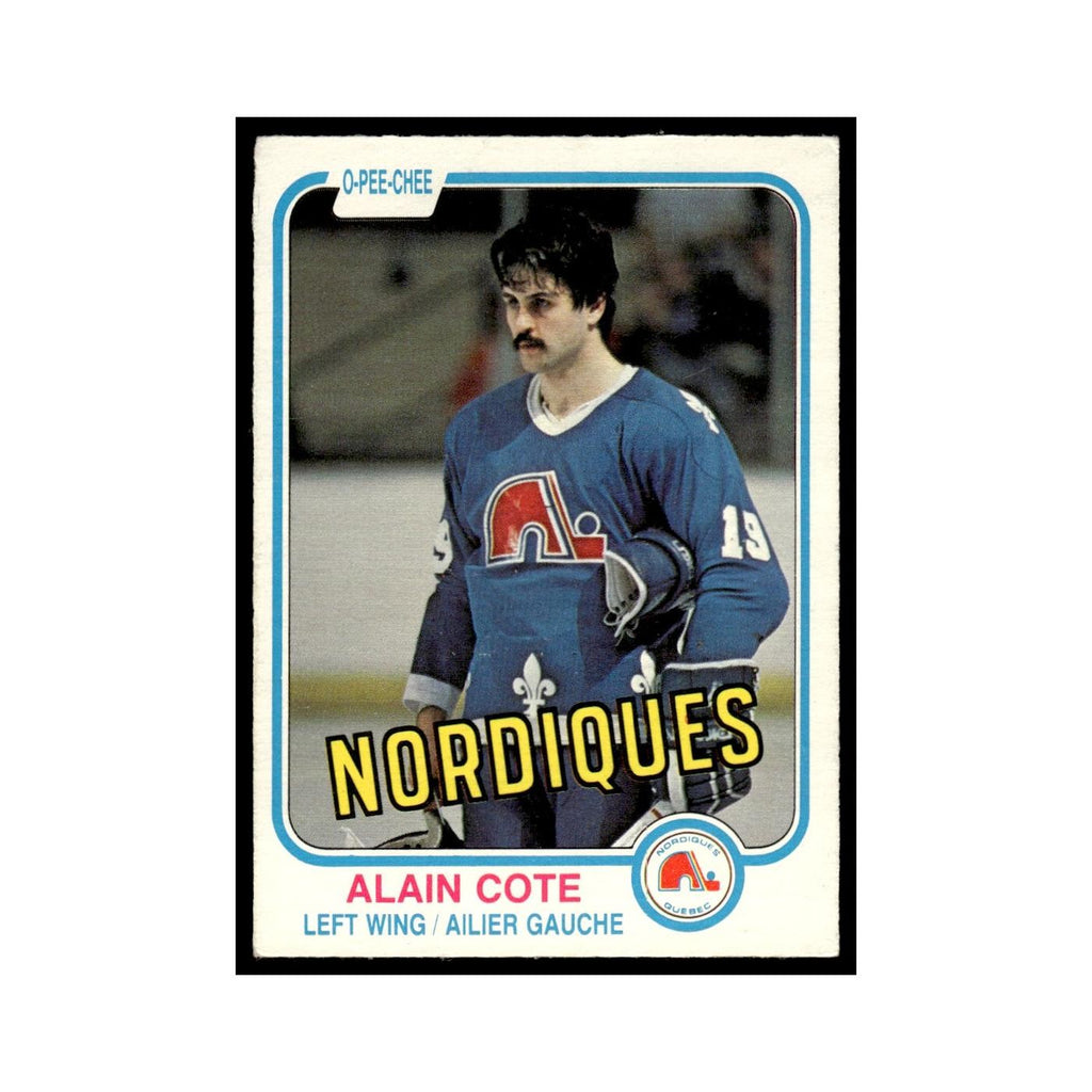 Alain Cote 1981 O-Pee-Chee #272 Quebec Nordiques Hockey Card EX