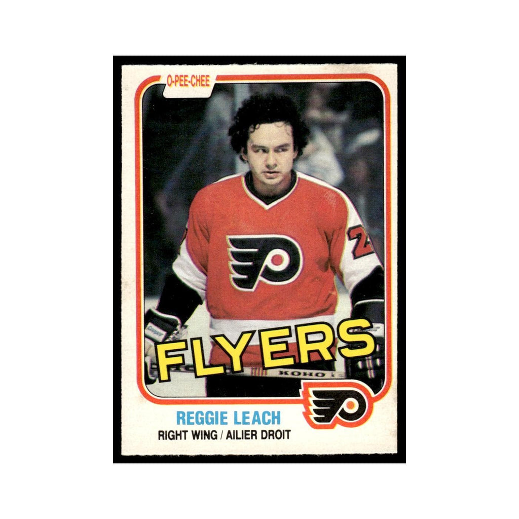 Reggie Leach 1981 O-Pee-Chee #243 Philadelphia Flyers Hockey Card EX