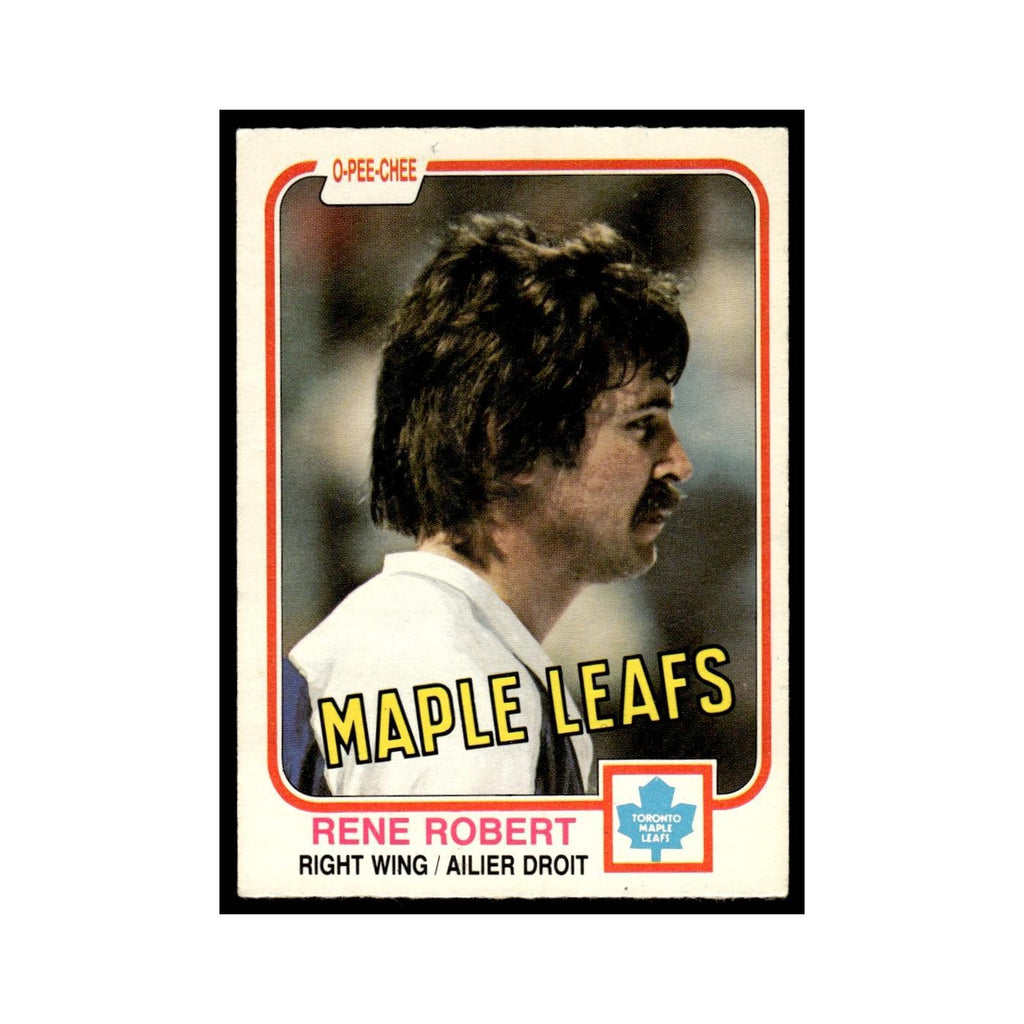 Rene Robert 1981 O-Pee-Chee #322 Toronto Maple Leafs Hockey Card EX