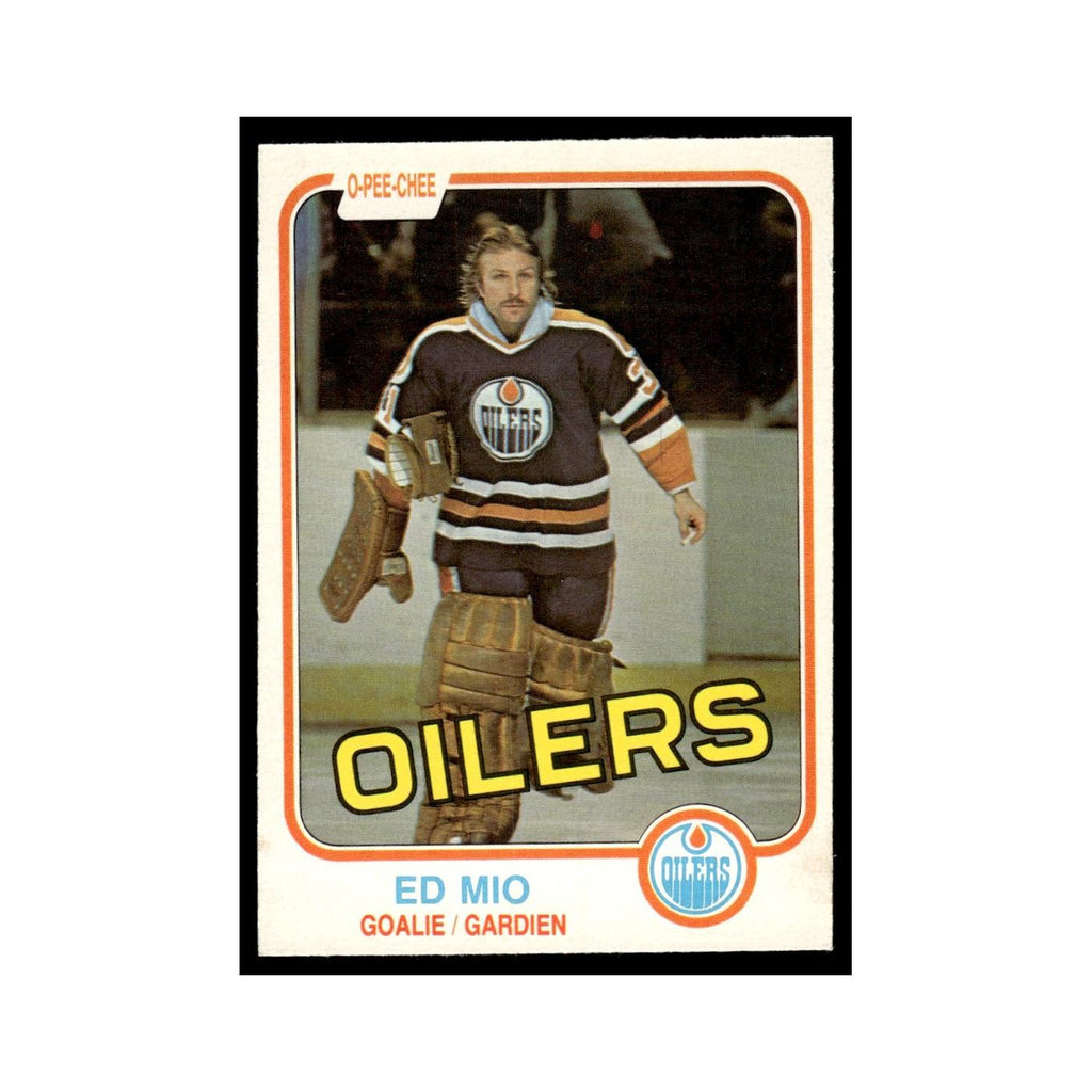 Eddie Mio 1981 O-Pee-Chee #119 Edmonton Oilers Hockey Card EX