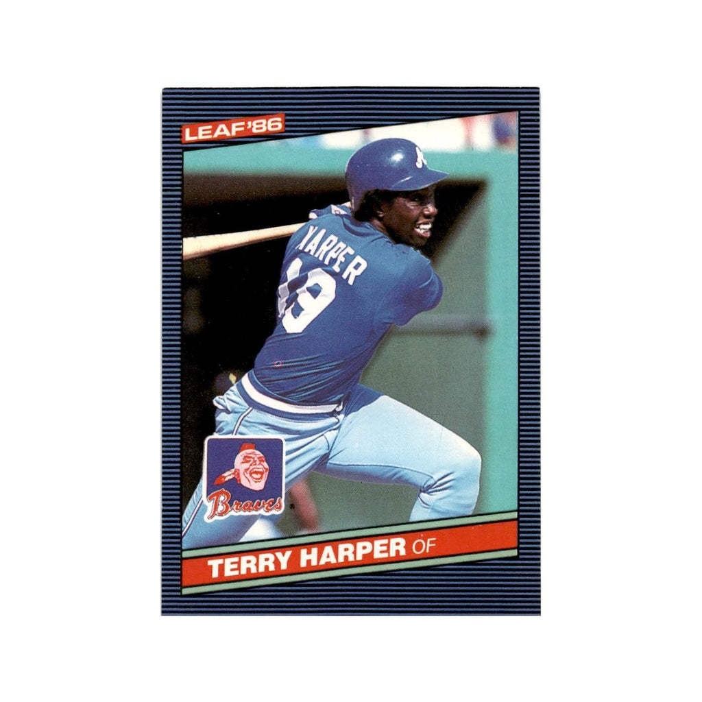 Terry Harper 1986 Leaf #246 Atlanta Braves Baseball Card NM