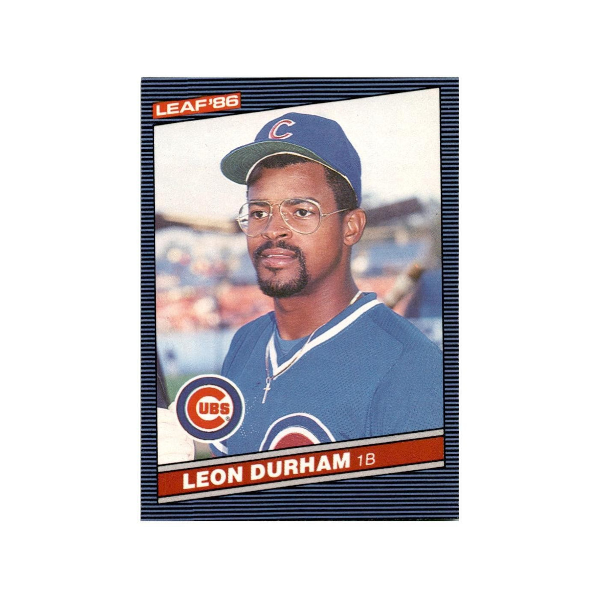 Leon Durham 1986 Leaf #190 Chicago Cubs Baseball Card NM