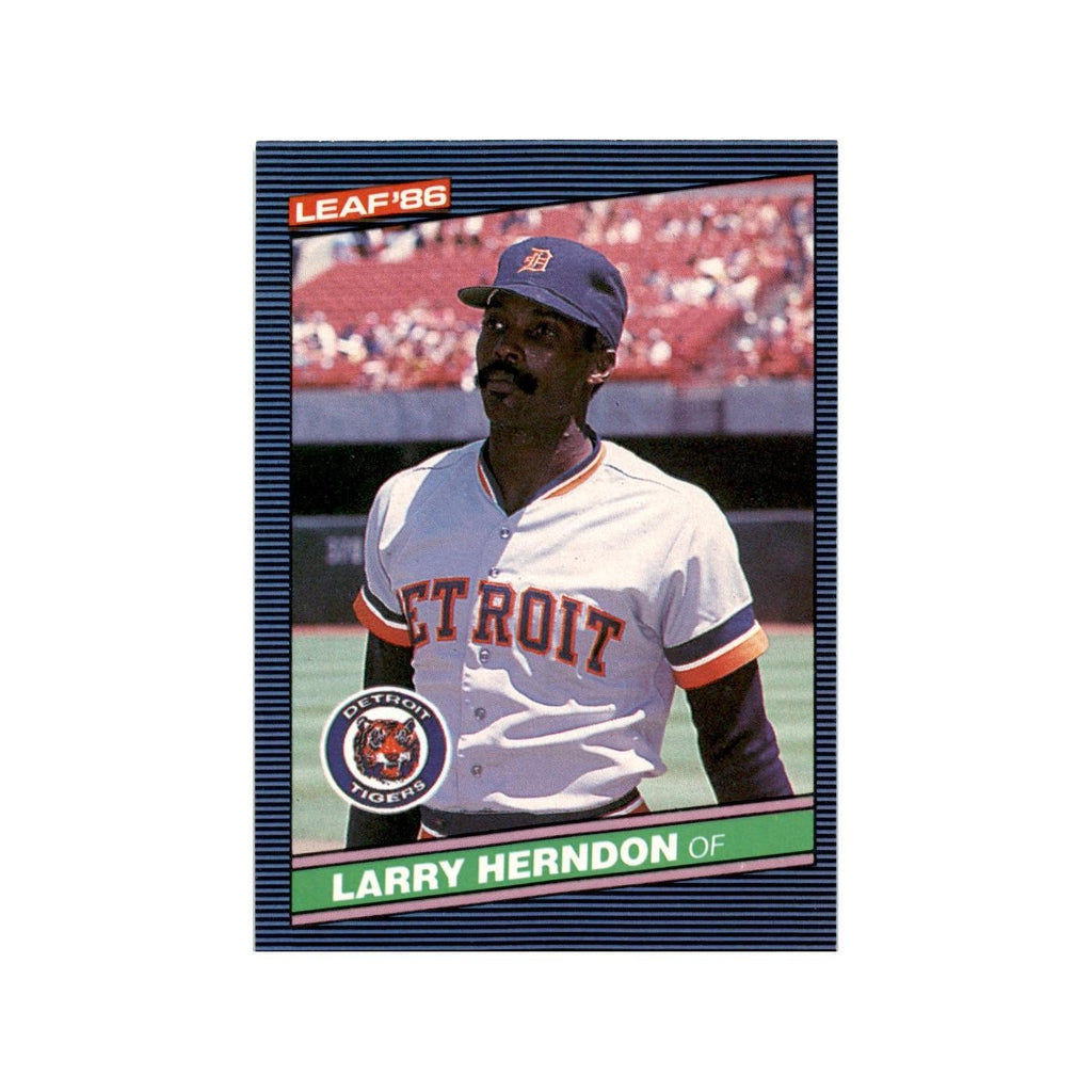 Larry Herndon 1986 Leaf #230 Detroit Tigers Baseball Card NM
