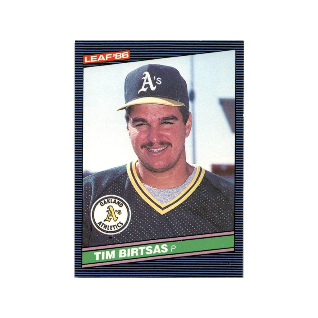 Tim Birtsas Rookie 1986 Leaf #227 Oakland Athletics Baseball Card NM