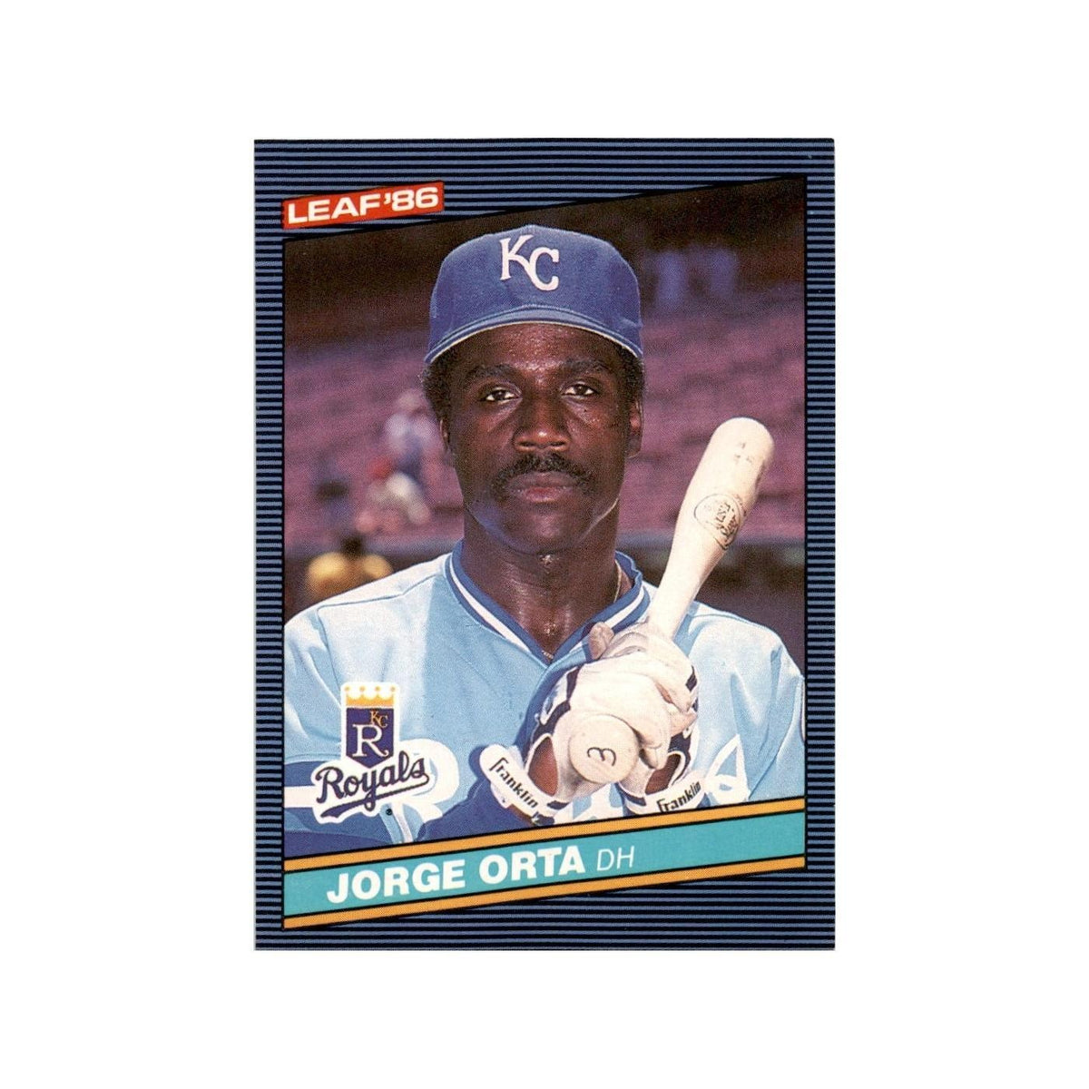 Jorge Orta 1986 Leaf #205 Kansas City Royals Baseball Card NM