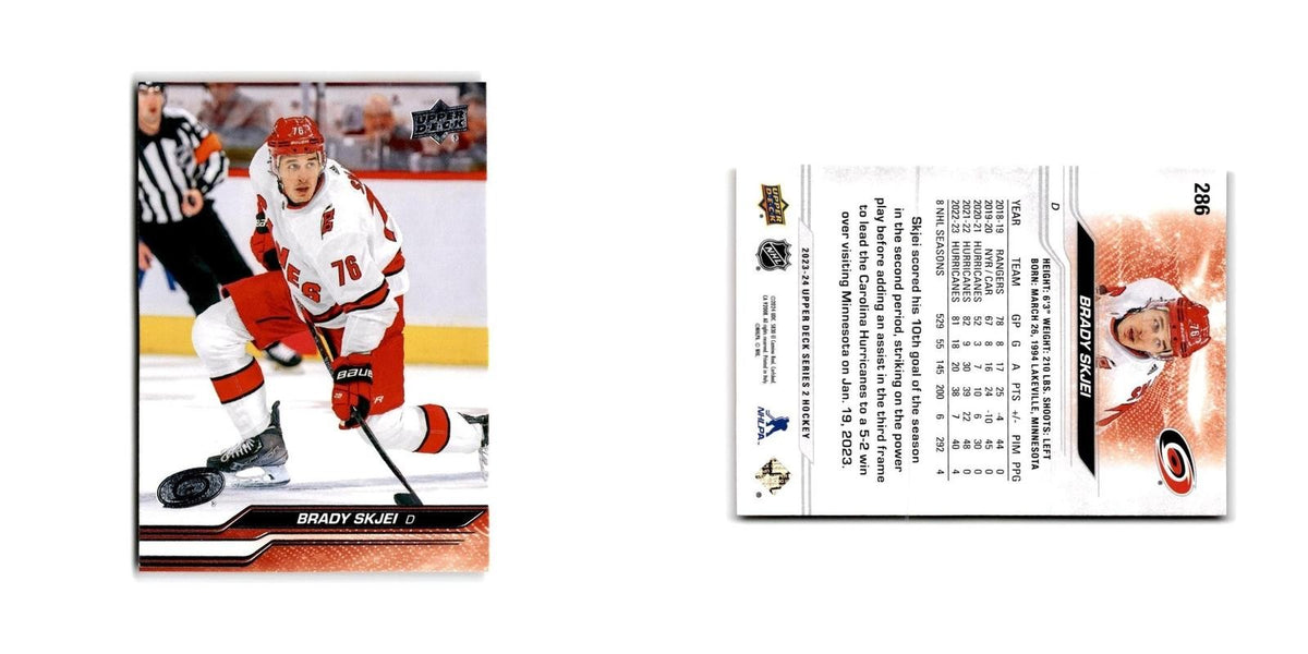 2023 Upper Deck Brady Skjei Carolina Hurricanes #286