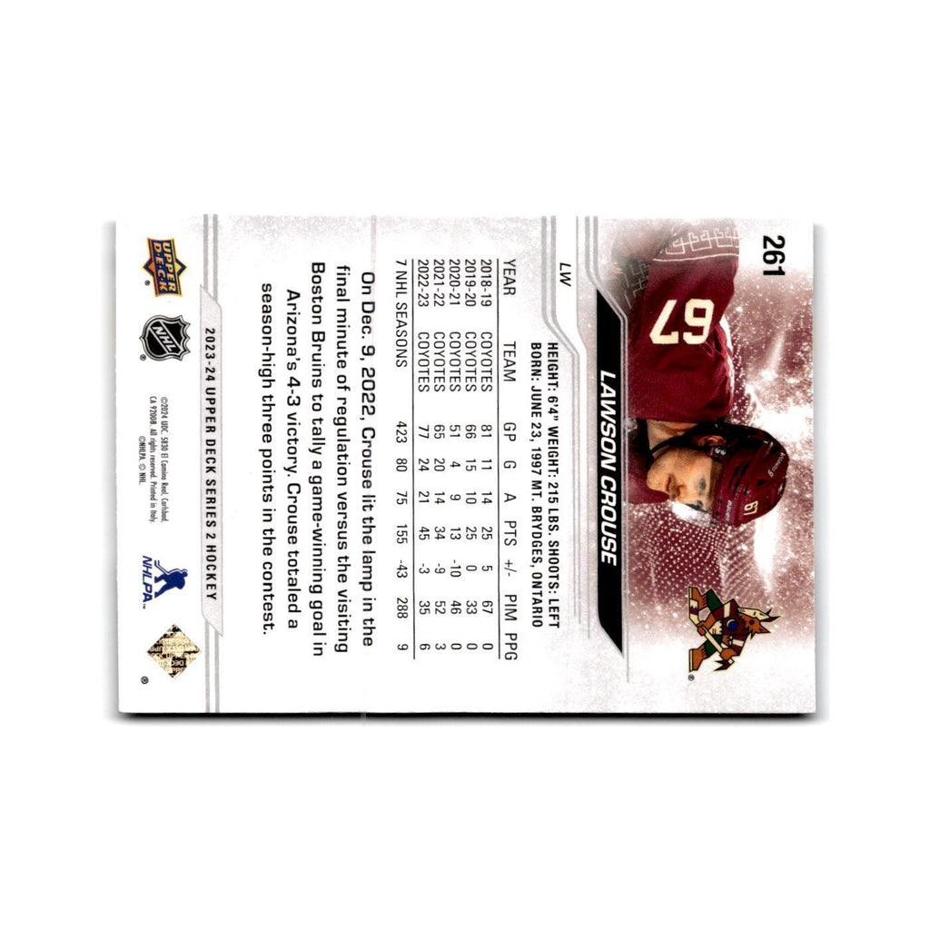 2023 Upper Deck Lawson Crouse Arizona Coyotes #261