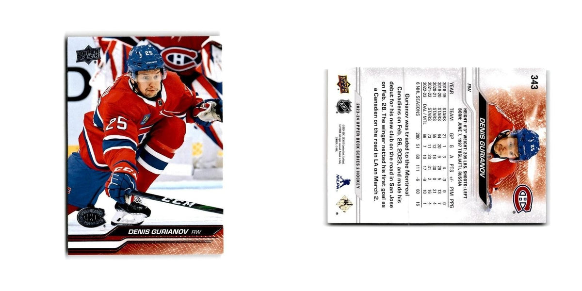 2023 Upper Deck Denis Gurianov Montreal Canadiens #343