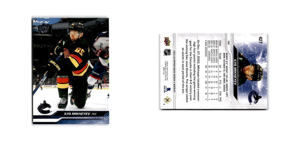 2023 Upper Deck Ilya Mikheyev Vancouver Canucks #427