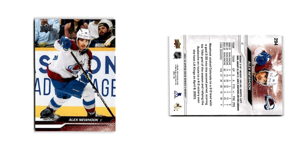2023 Upper Deck Alex Newhook Colorado Avalanche #294