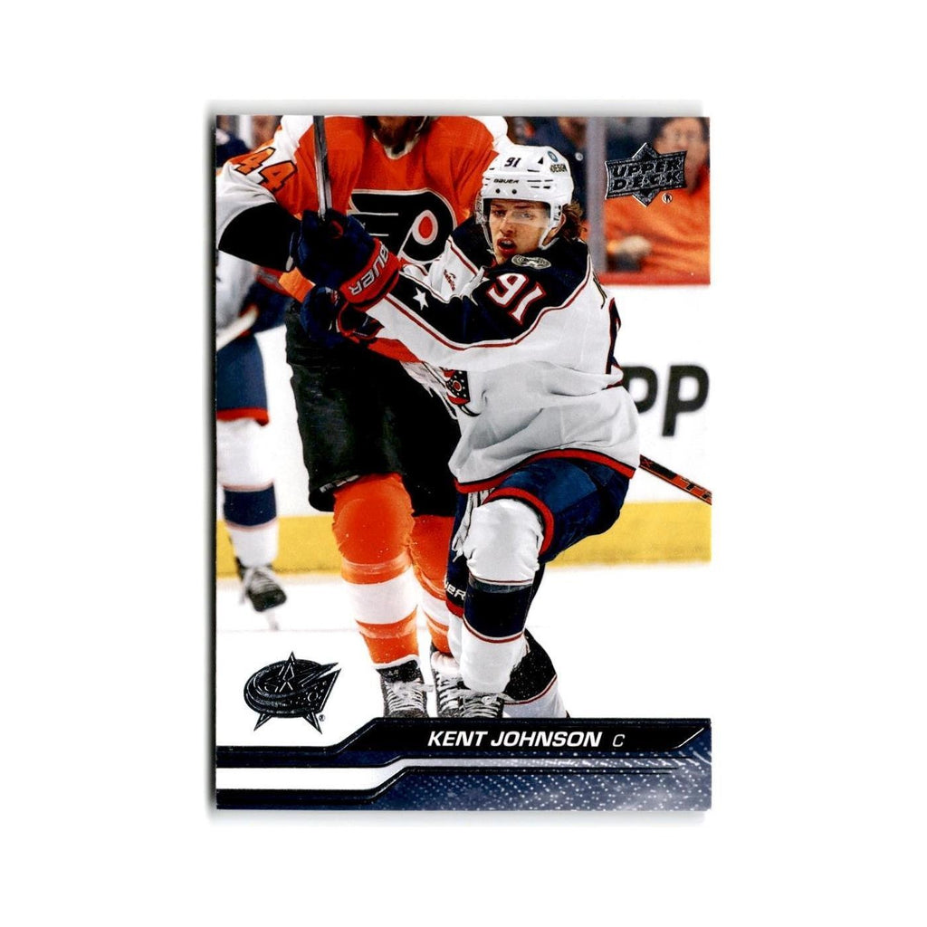 2023 Upper Deck Kent Johnson Columbus Blue Jackets #300