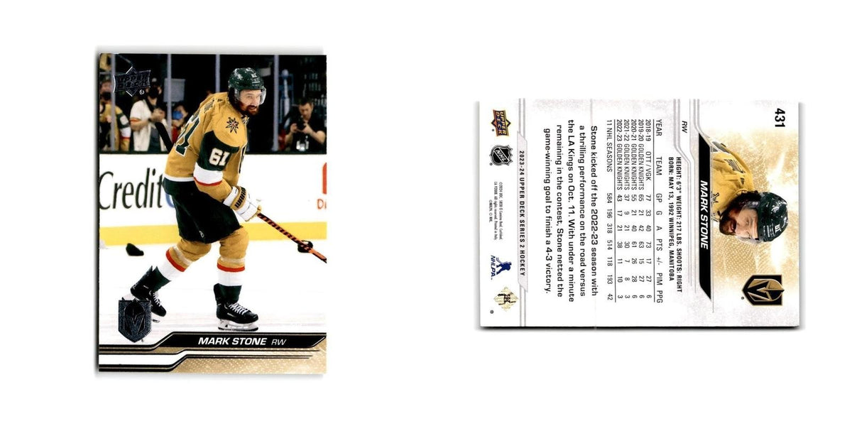 2023 Upper Deck Mark Stone Vegas Golden Knights #431