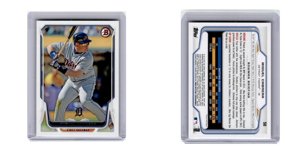 2014 Bowman Miguel Cabrera Tigers #50