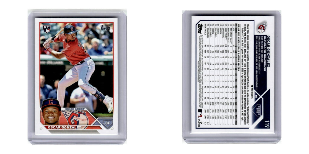 2023 Topps Oscar Gonzalez RC Guardians #119