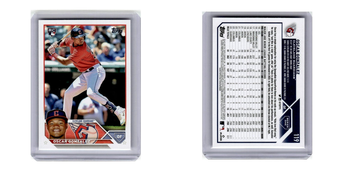 2023 Topps Oscar Gonzalez RC Guardians #119