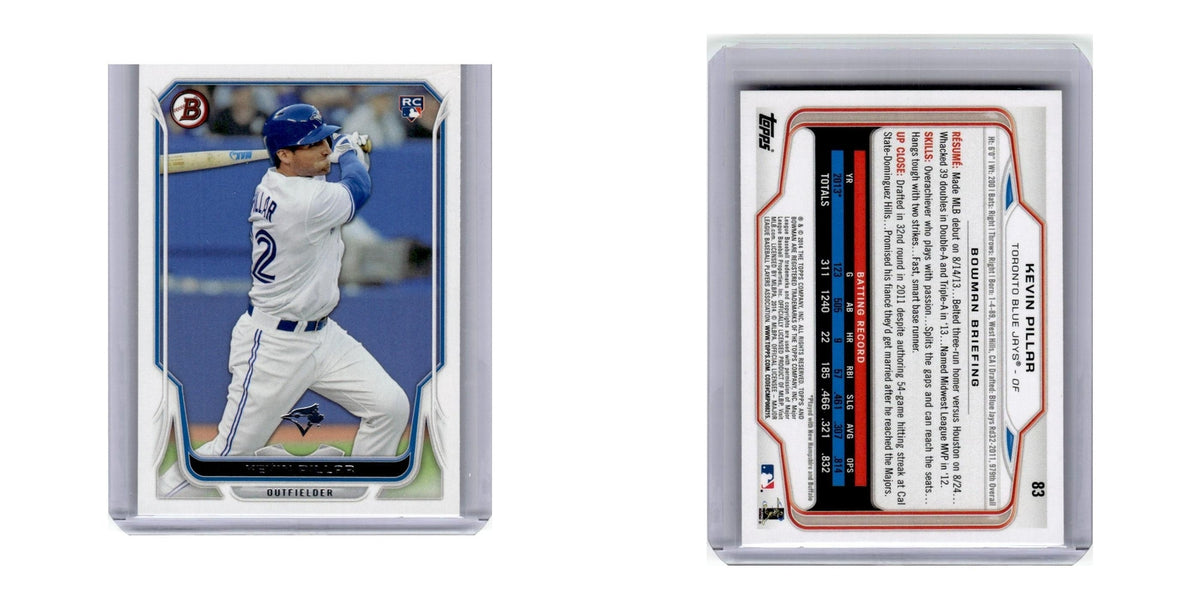 2014 Bowman Kevin Pillar RC Blue Jays #83