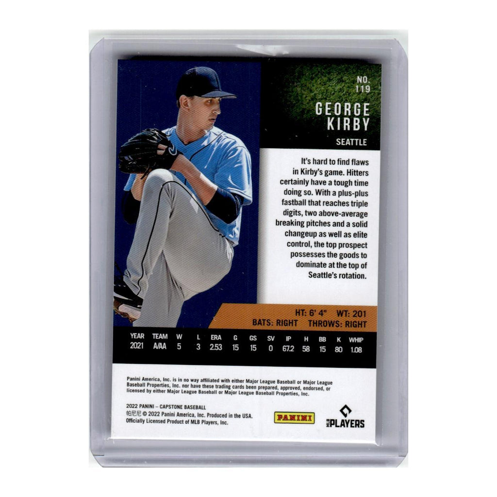 2022 Panini Capstone George Kirby RC Mariners #119