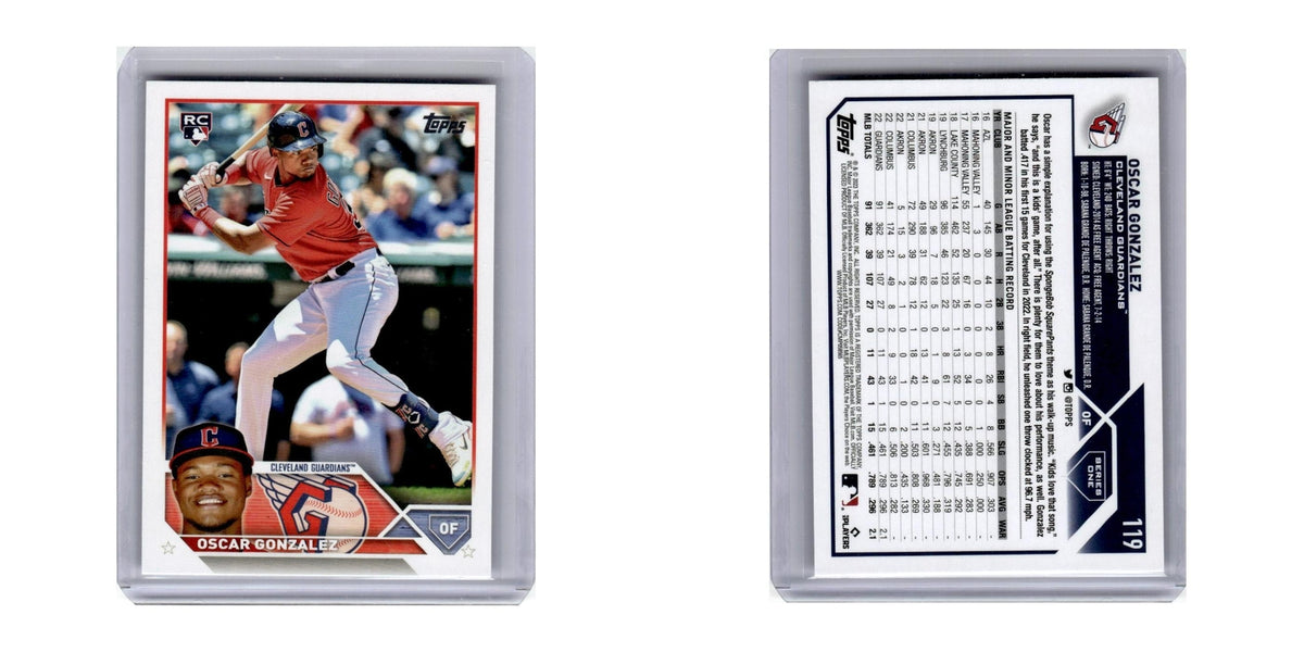 2023 Topps Oscar Gonzalez RC Guardians #119