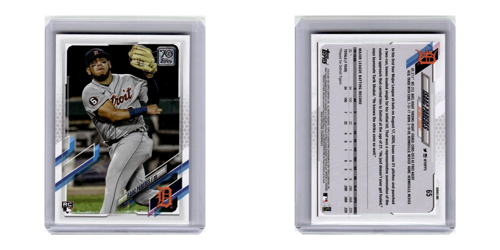 2021 Topps Isaac Paredes Tigers #65