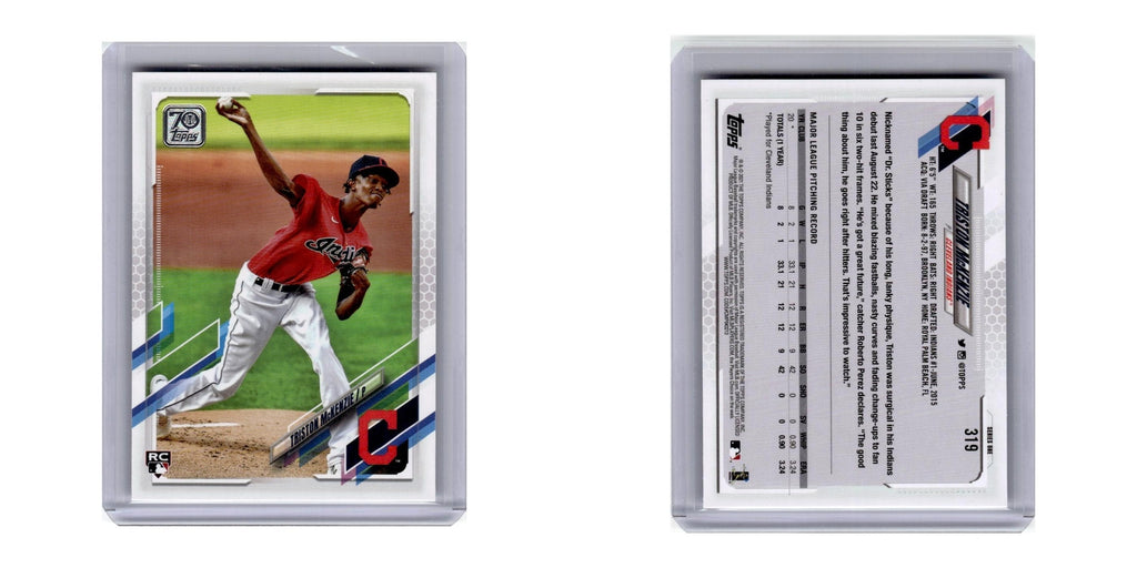 2021 Topps Triston McKenzie RC Indians #319