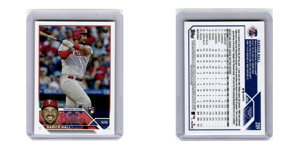 2023 Topps Darick Hall RC Phillies #209