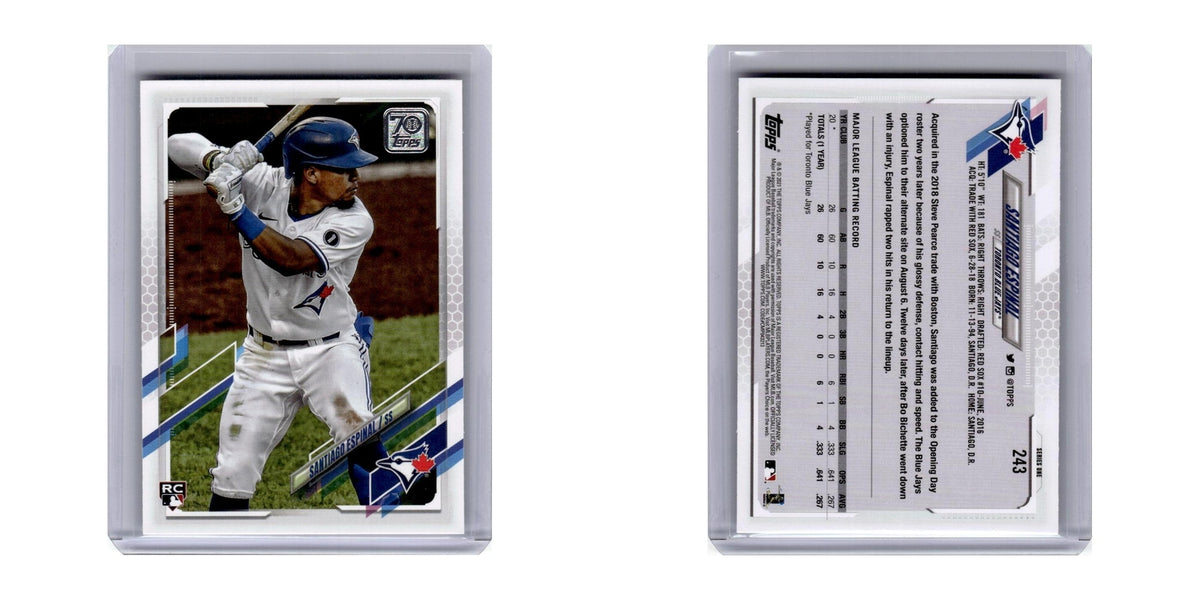 2021 Topps Santiago Espinal RC Blue Jays #243