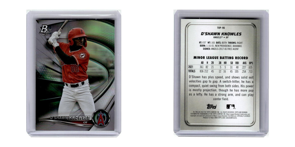 2022 Bowman Platinum D'Shawn Knowles Angels #TOP-96
