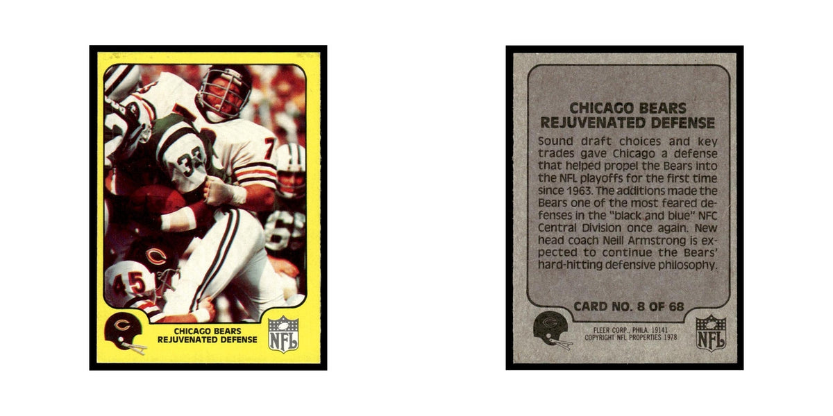 1978 Fleer Team Action Chicago Rejuventated Defense #8