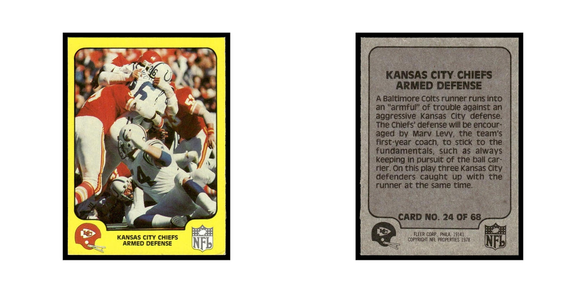 1978 Fleer Team Action Kansas City Chiefs Armed Defense #24