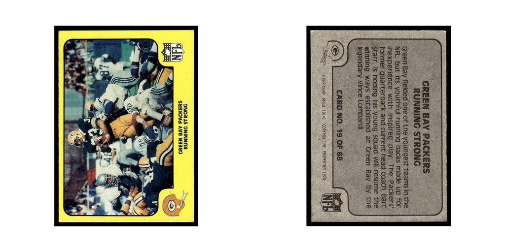 1978 Fleer Team Action Green Bay Packers Running Strong #19