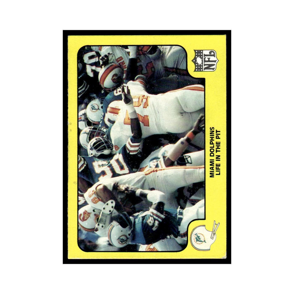 1978 Fleer Team Action Miami Dolphins Life In The Pit #28