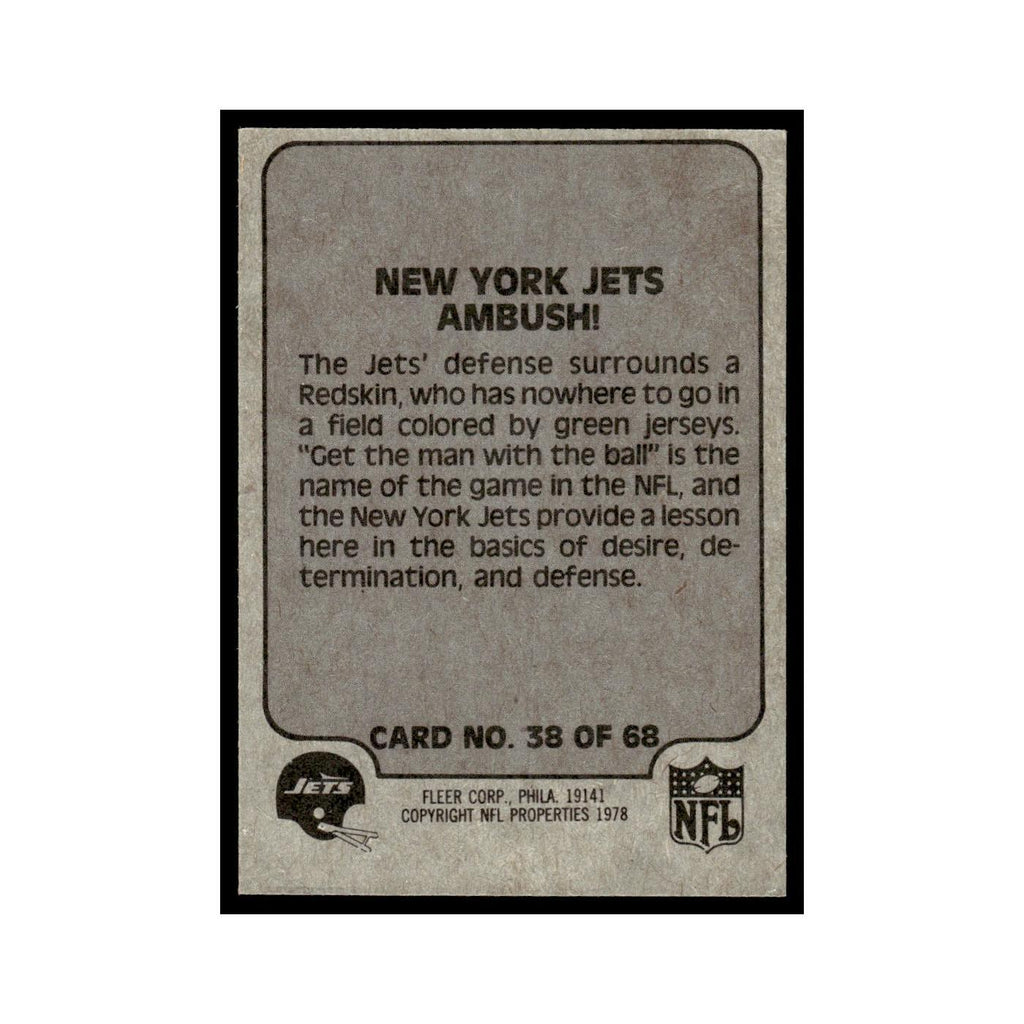 1978 Fleer Team Action New York Jets Ambush #38