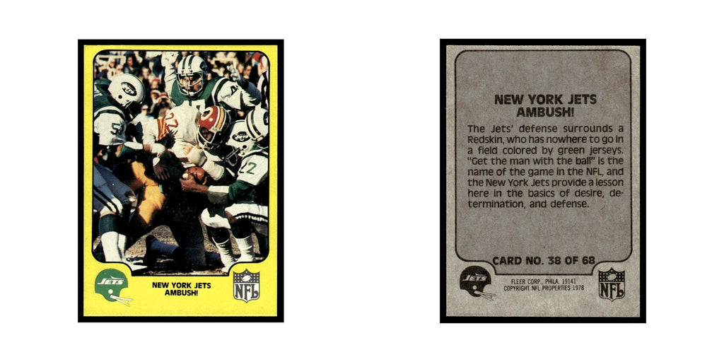 1978 Fleer Team Action New York Jets Ambush #38