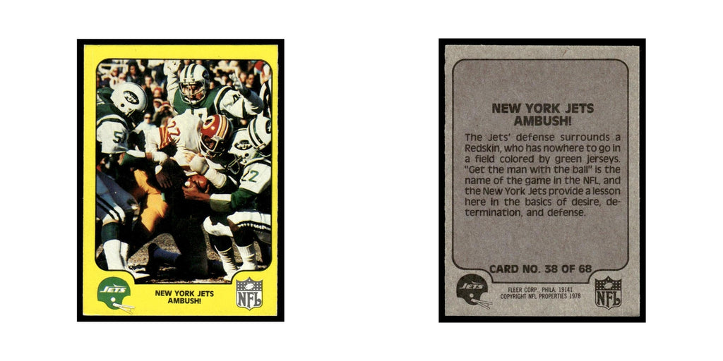 1978 Fleer Team Action New York Jets Ambush #38