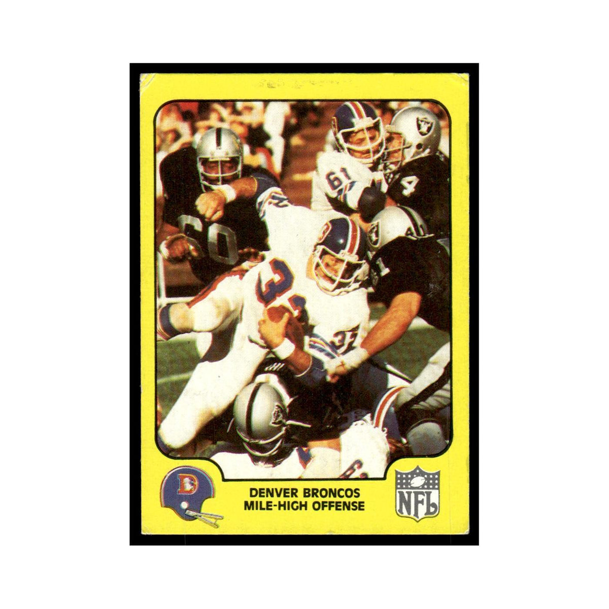 1978 Fleer Team Action Denver Broncos Mile High Offense #15