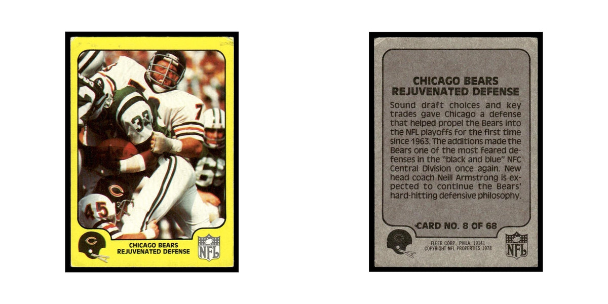 1978 Fleer Team Action Chicago Rejuventated Defense #8