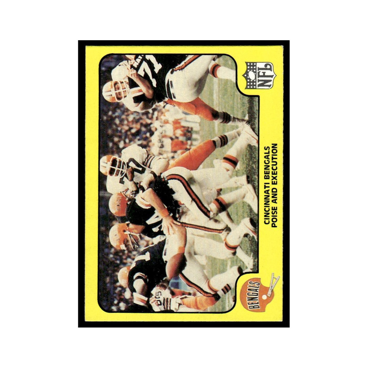 1978 Fleer Team Action Cincinnati Bengals Poise and Execution #9