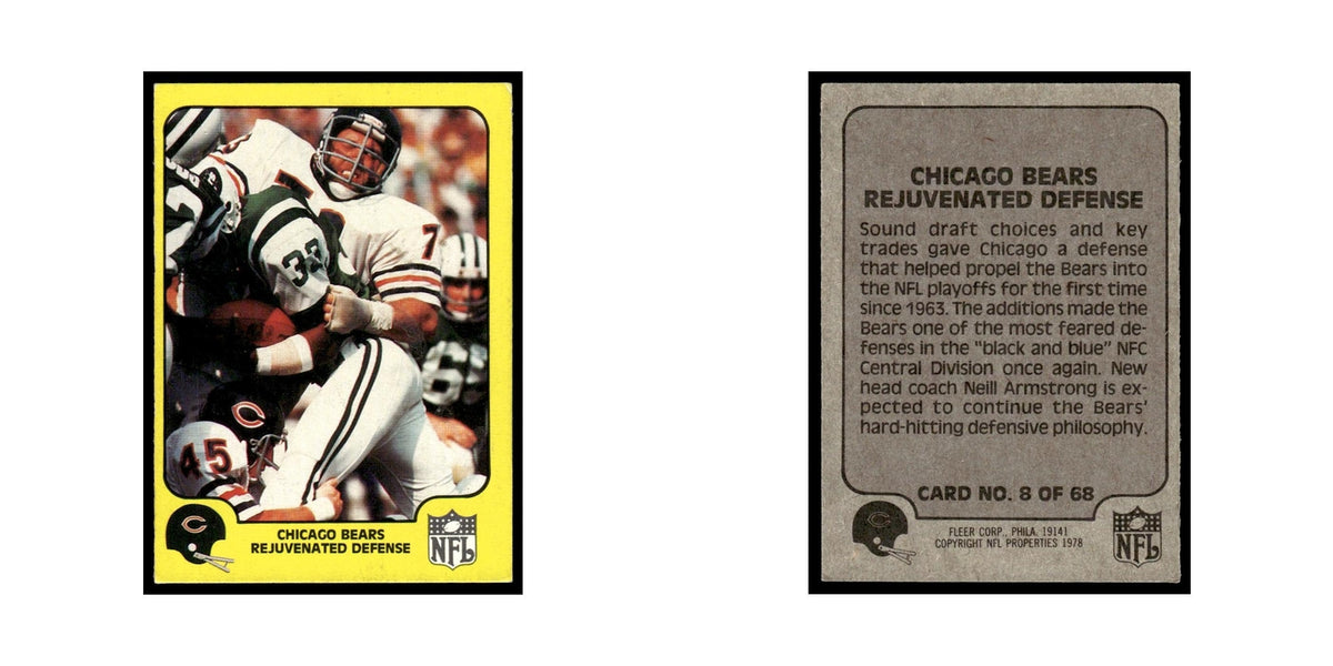 1978 Fleer Team Action Chicago Rejuventated Defense #8