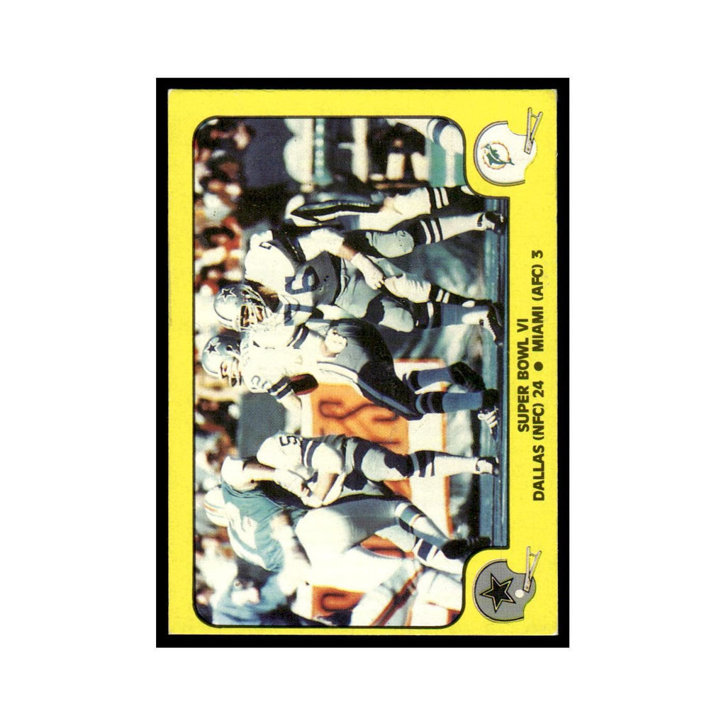 1978 Fleer Team Action Super Bowl VI #62